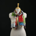 Bengal Kantha Handwork Patchwork Reversible Silk Stole 290