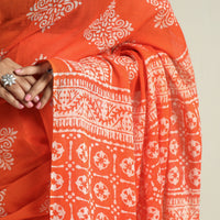 Batik Print Saree