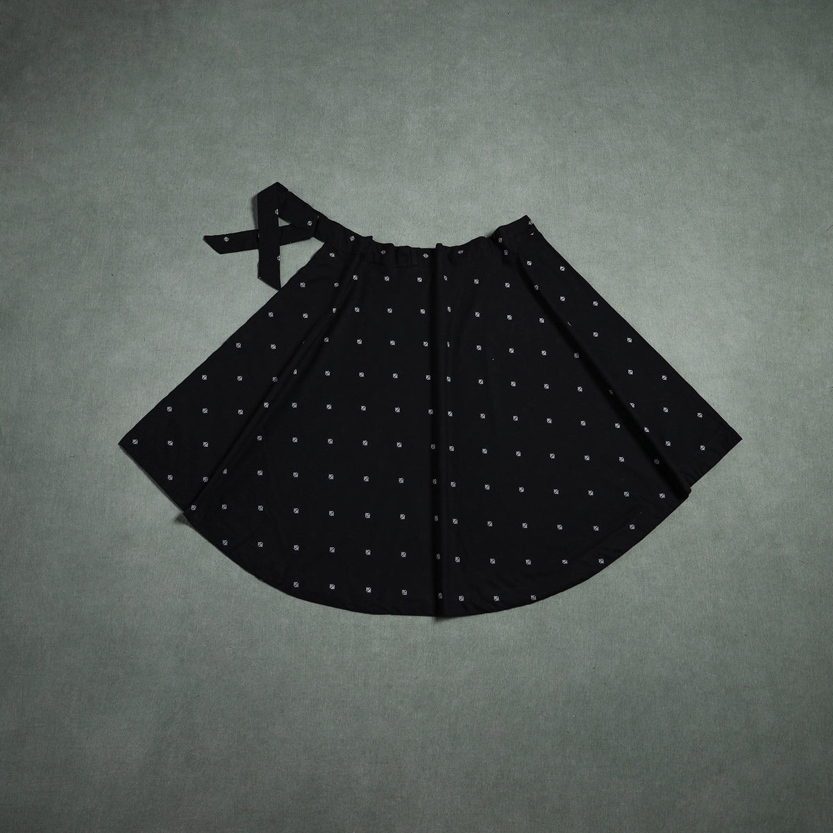 Jacquard Cotton Wrap Around Skirt 178
