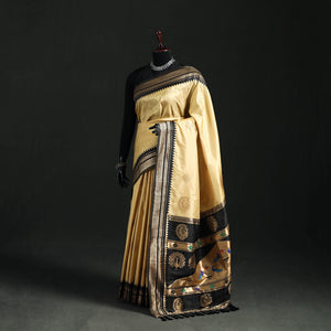 Yellow - Bangalore Silk Zari Border Saree 30