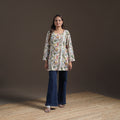 Sanganeri Floral Print Cotton Short Kurta for Women 10