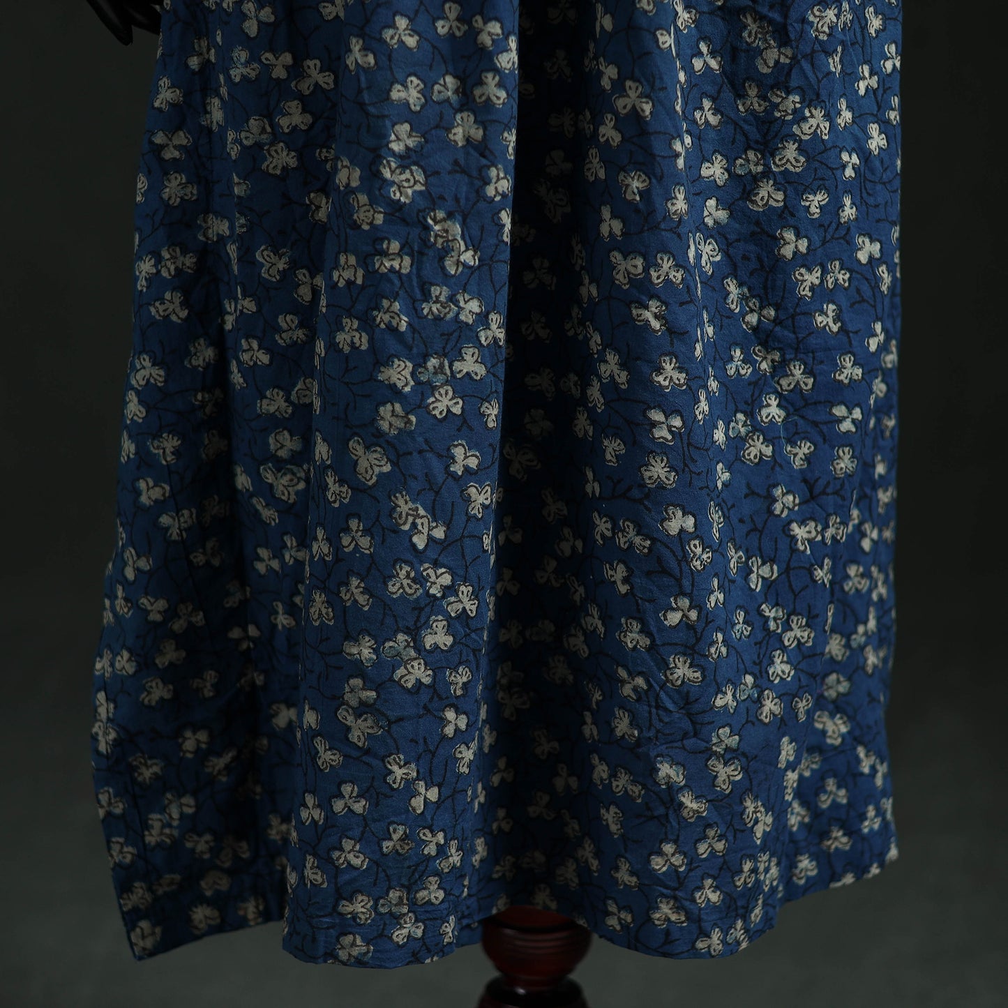 Akola Hand Block Print Natural Dyed Cotton Kaftan (Long) 03