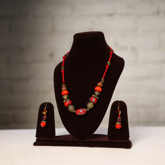 Handmade Beaded Necklace Set 253