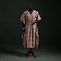 Kalamkari Hand Block Print Natural Dyed Cotton Kaftan (Long) 04