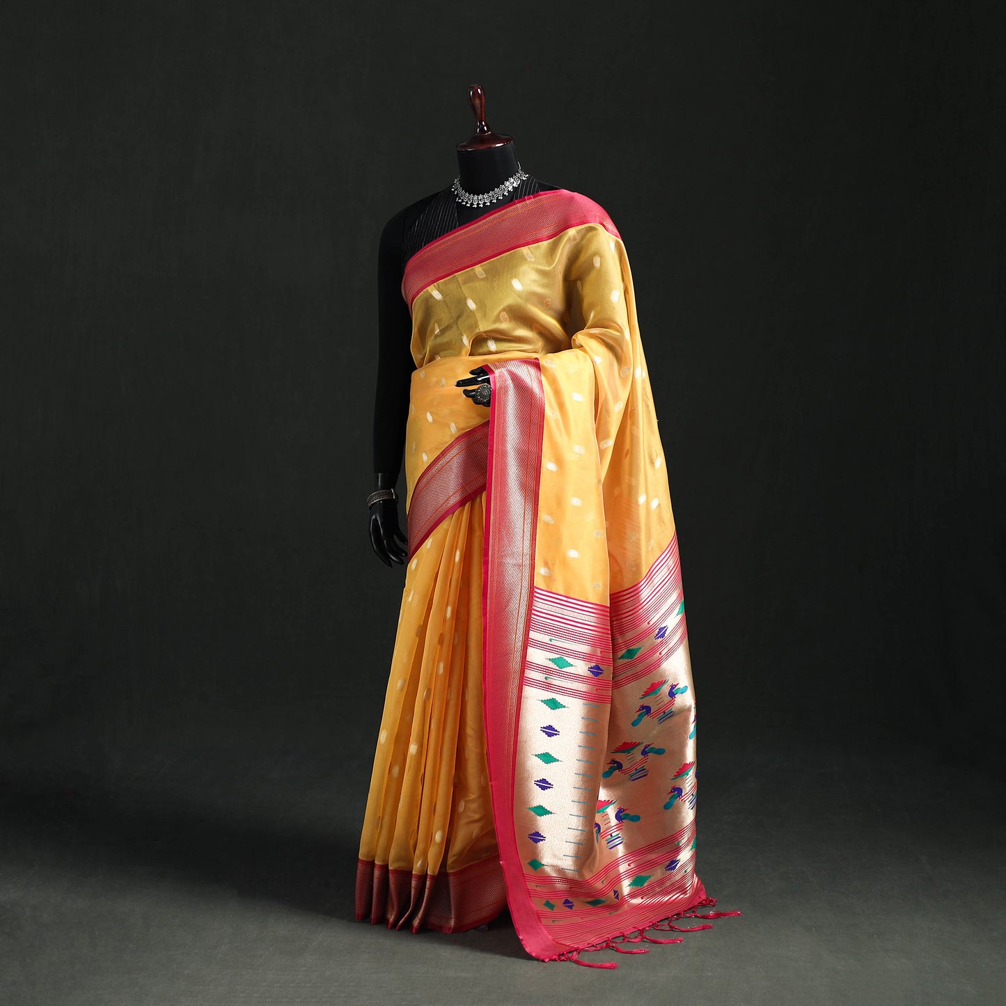 Bangalore Silk Zari Border Saree 32