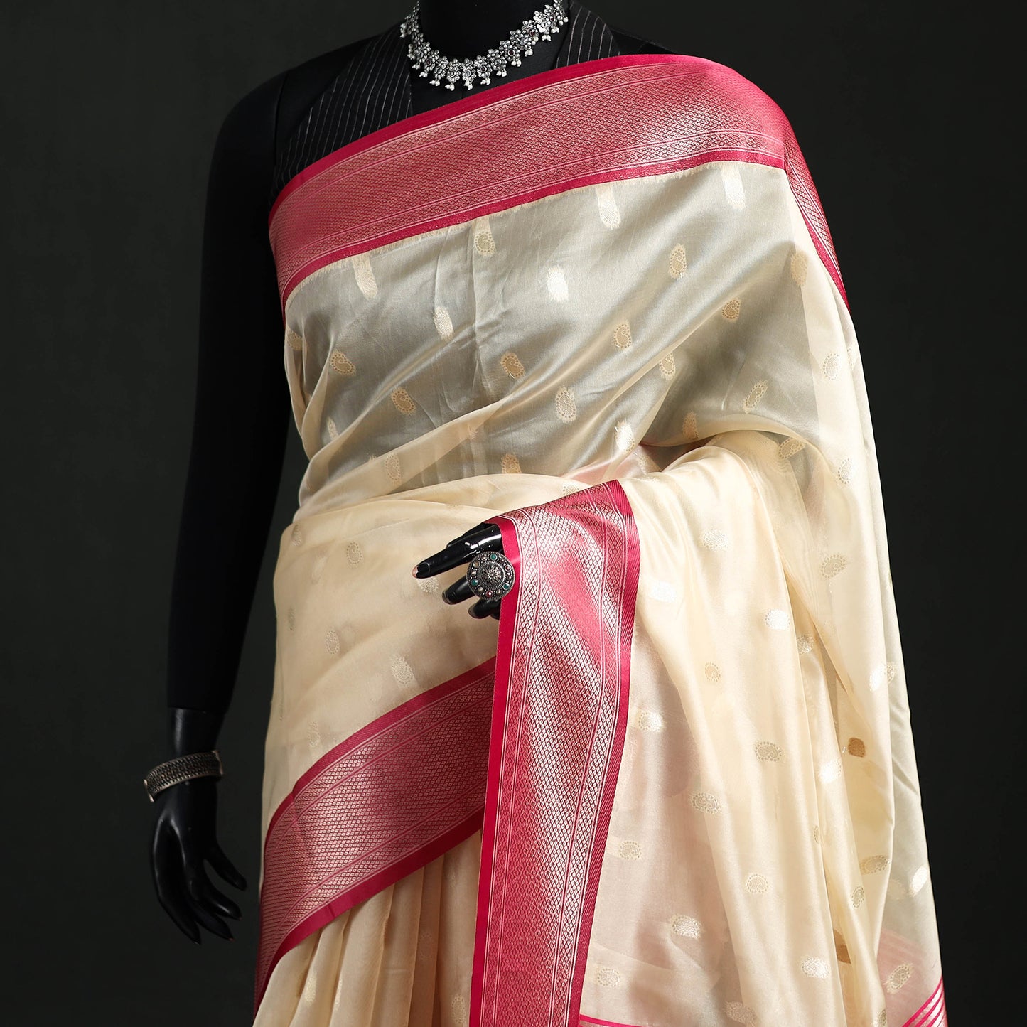 Bangalore Silk Zari Border Saree 33