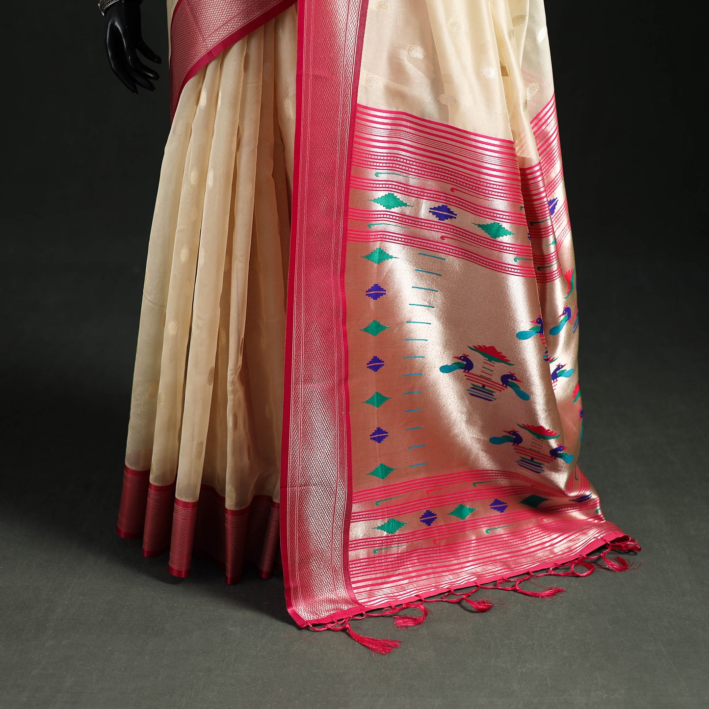 Bangalore Silk Zari Border Saree 33
