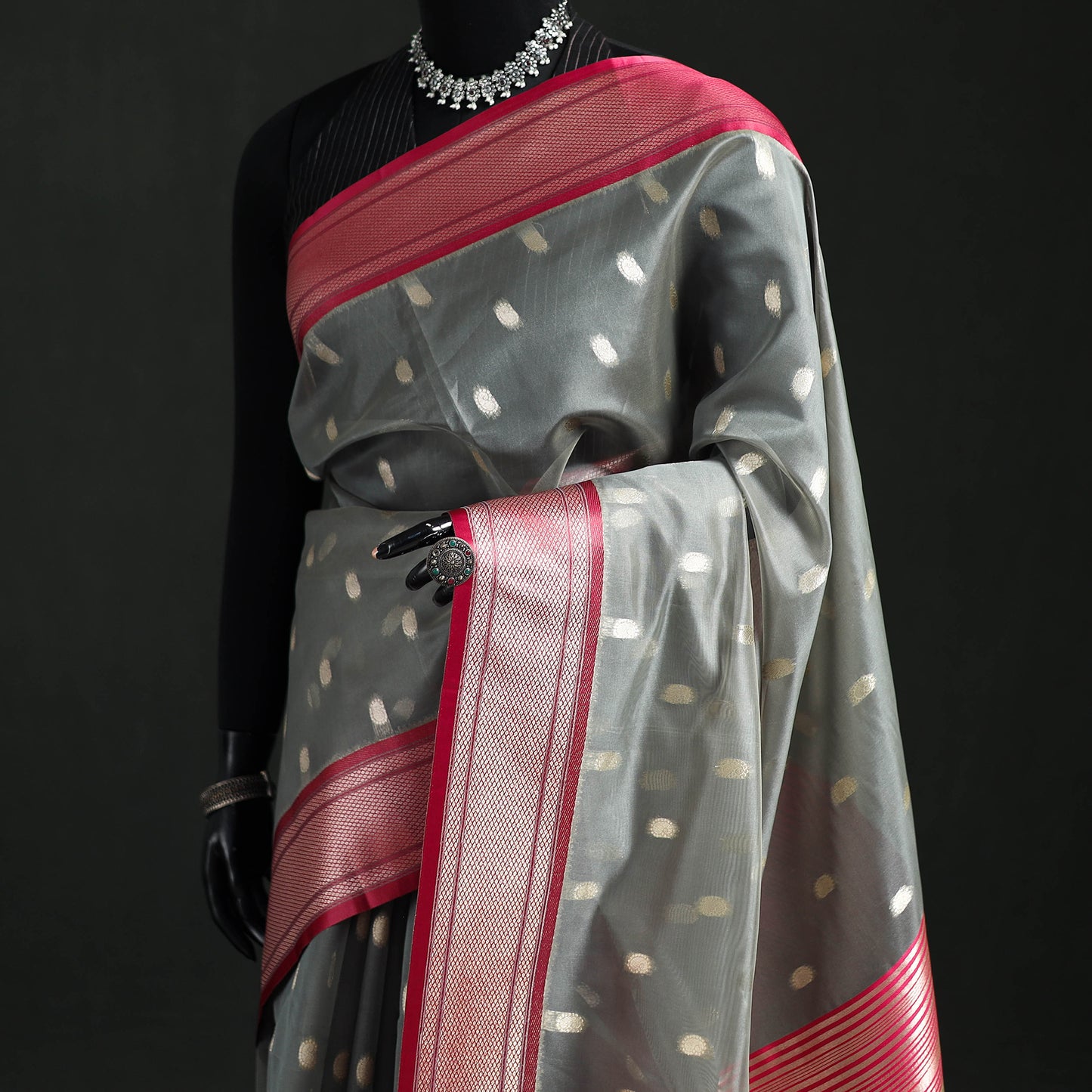 Bangalore Silk Zari Border Saree 34