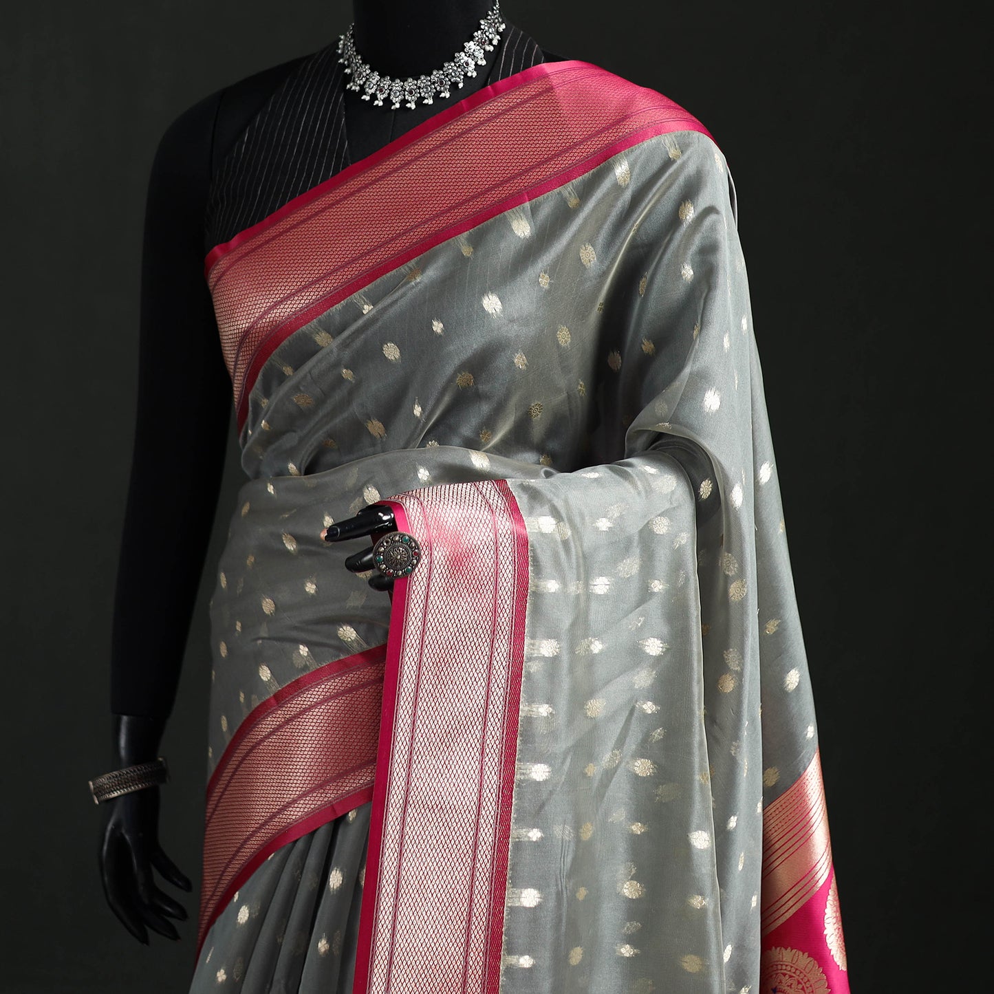 Bangalore Silk Zari Border Saree 35