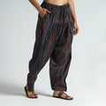 Buy  Ajrakh Block Printed Cotton Elasticated Salwar 07 Online at iTokri.com