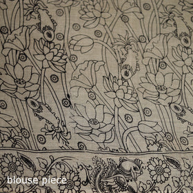 Cotton Saree in Kalamkari Print 01