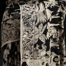 Cotton Saree in Kalamkari Print 02