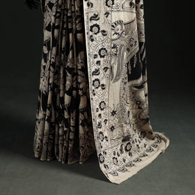 Cotton Saree in Kalamkari Print 02