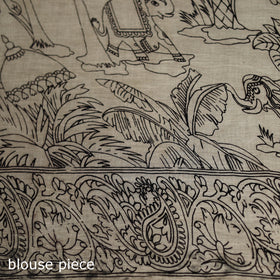 Cotton Saree in Kalamkari Print 02