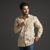 Kalamkari Block Printed  Men Shirt
