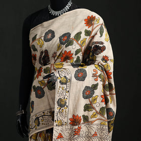 Cotton Saree in Kalamkari Print 03