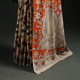 Cotton Saree in Kalamkari Print 03