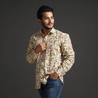 Kalamkari Block Printed  Men Shirt
