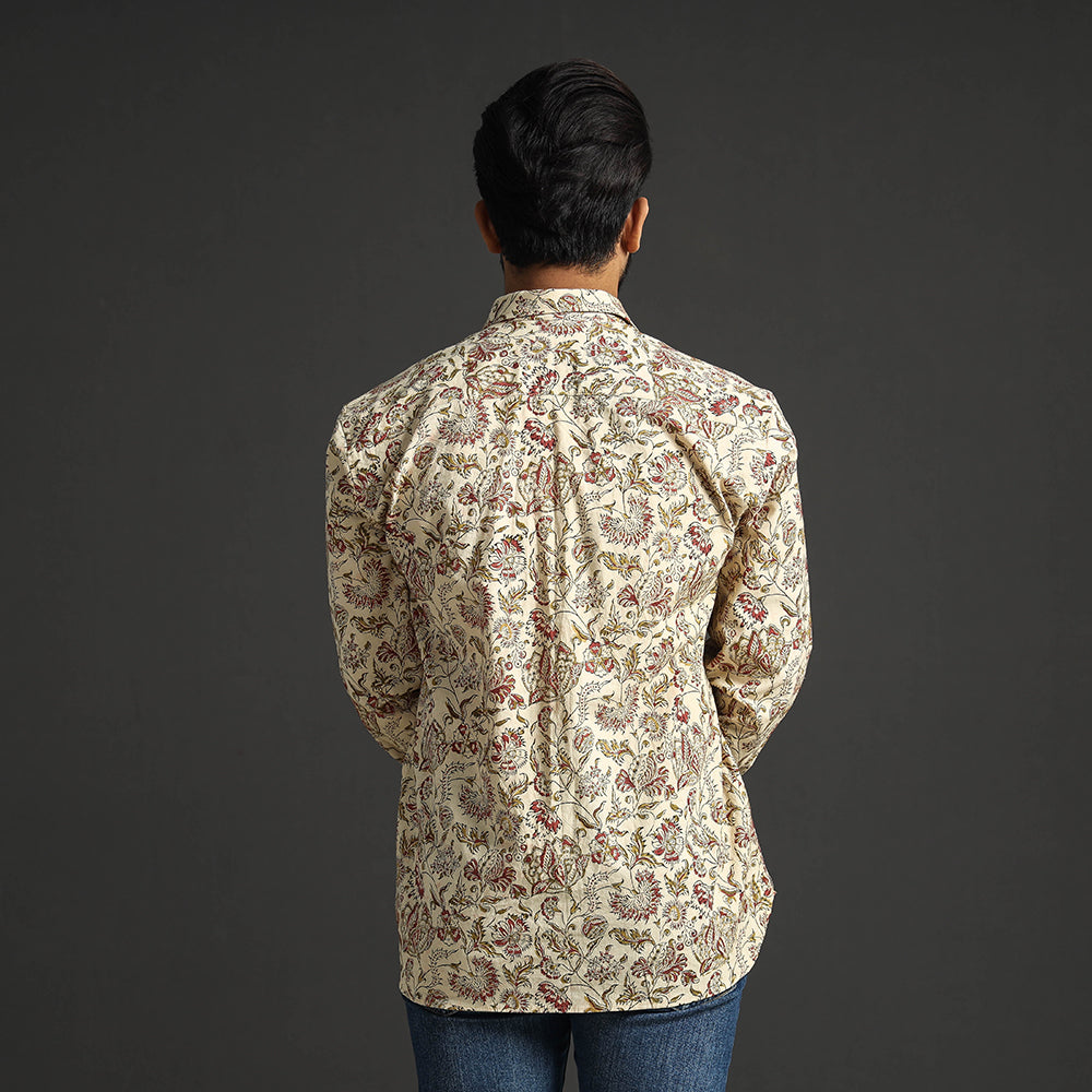 Kalamkari Block Printed  Men Shirt
