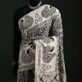 Cotton Saree in Kalamkari Print 04