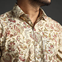 Kalamkari Block Printed  Men Shirt
