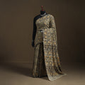 Pedana Hand Block Print Natural Dyed Cotton Kalamkari Saree 23
