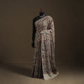 Pedana Hand Block Print Natural Dyed Cotton Kalamkari Saree 24
