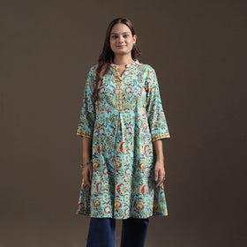 Sanganeri Floral Print Cotton A-Line Kurta for Women 02