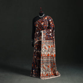 Cotton Saree in Kalamkari Print 06