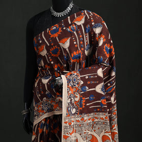 Cotton Saree in Kalamkari Print 06