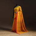 Yellow - Bengal Handwoven Cotton Begumpuri Saree 34