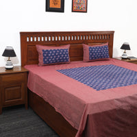 plain double bed cover set