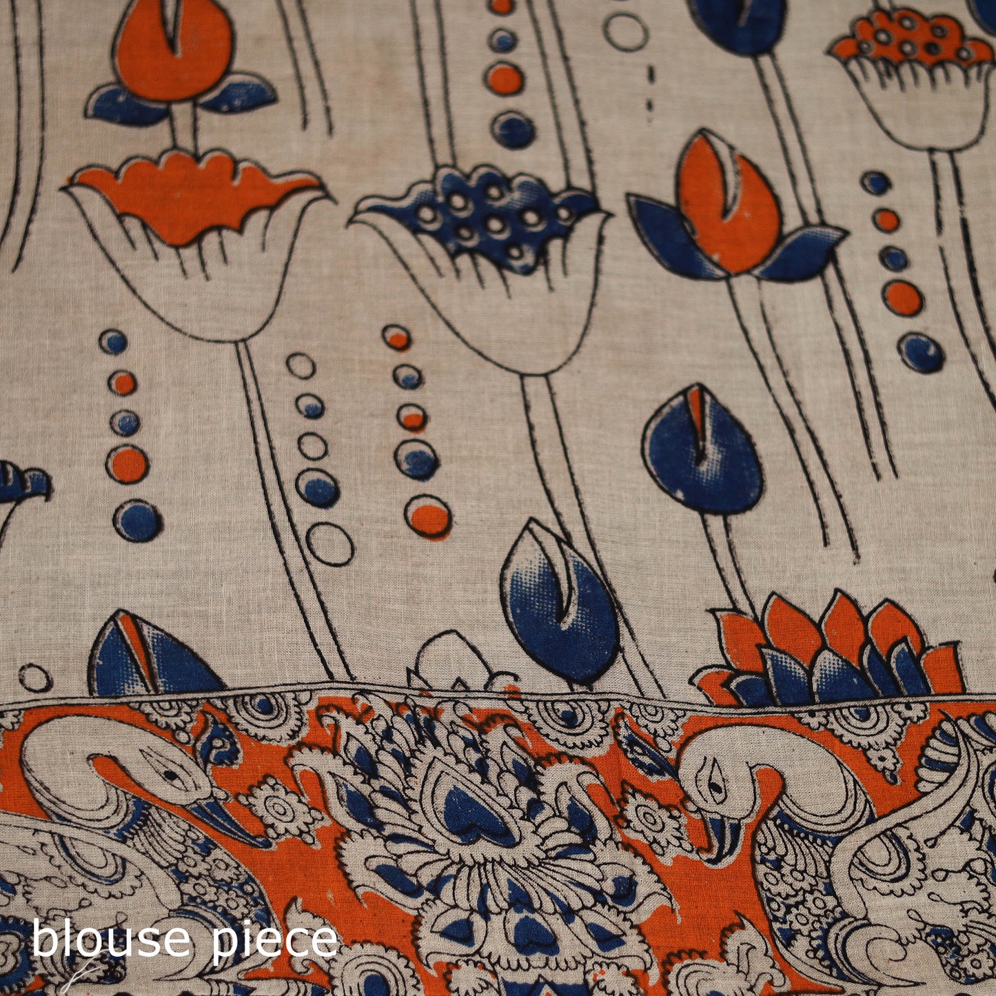 Cotton Saree in Kalamkari Print 06