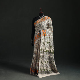 Cotton Saree in Kalamkari Print 07
