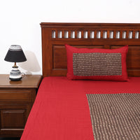 plain double bed cover set