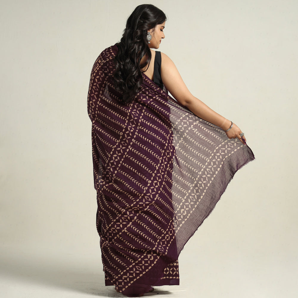 Batik Print Saree