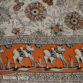 Cotton Saree in Kalamkari Print 07