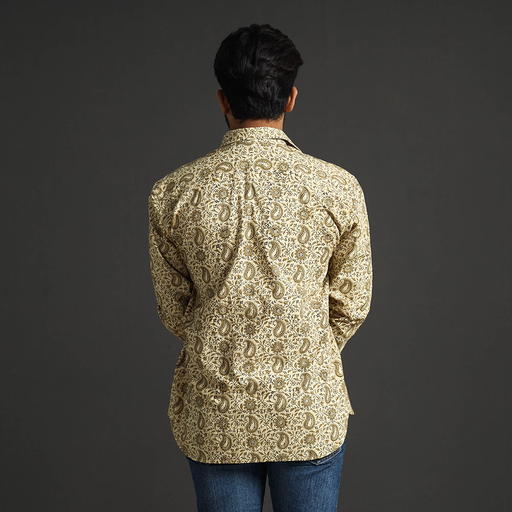 Kalamkari Block Printed men shirt