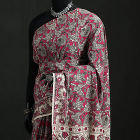 Cotton Saree in Kalamkari Print 08