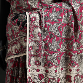 Cotton Saree in Kalamkari Print 08