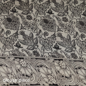 Cotton Saree in Kalamkari Print 08