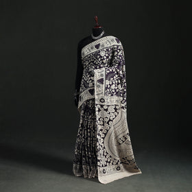 Cotton Saree in Kalamkari Print 09