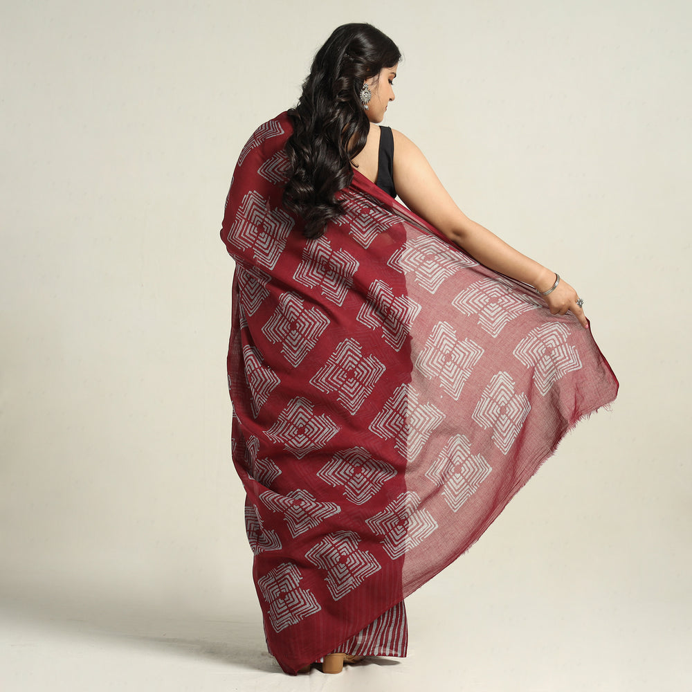 Batik Print Saree