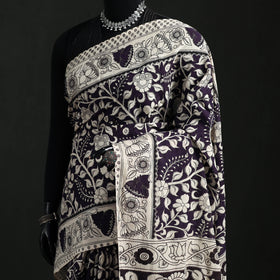 Cotton Saree in Kalamkari Print 09