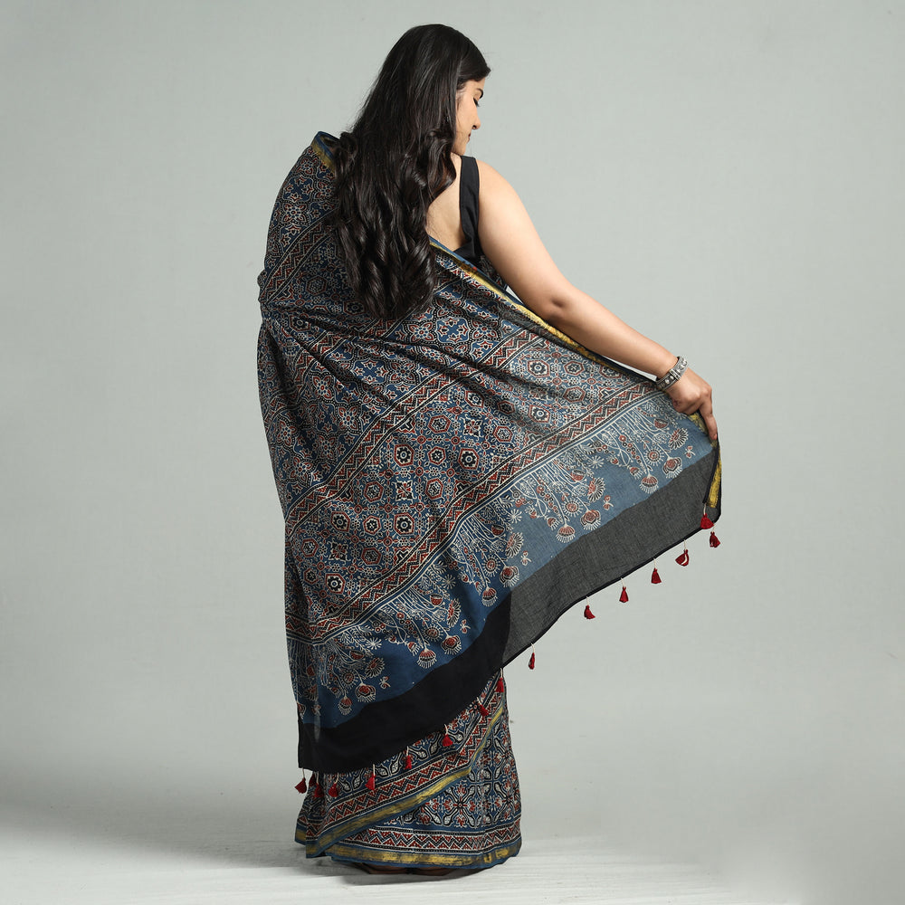 Ajrakh Saree 