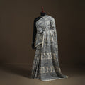 Pedana Hand Block Print Natural Dyed Cotton Kalamkari Saree 28