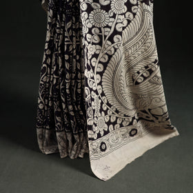 Cotton Saree in Kalamkari Print 09