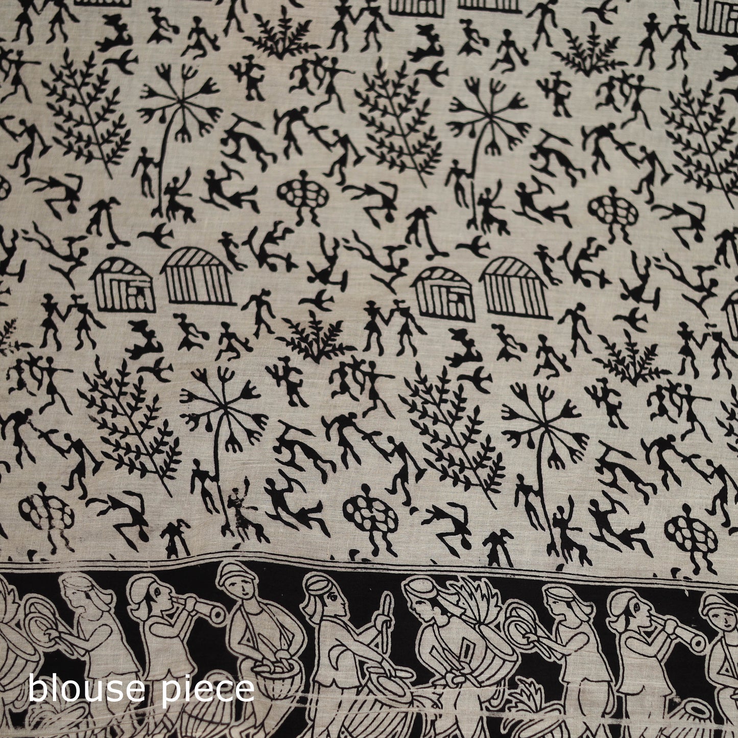 Cotton Saree in Kalamkari Print 09