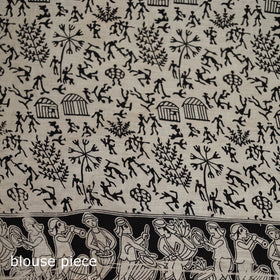 Cotton Saree in Kalamkari Print 09