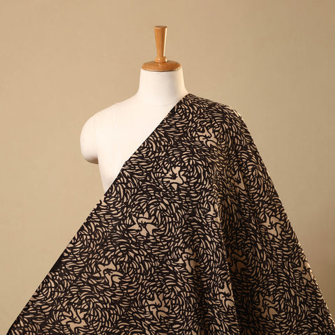 Multicolor Hand Block Print Cotton Ajrakh Fabric